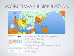 World War II Simulation Activity +1 year Subscription to the WWII Online Simulation Platform