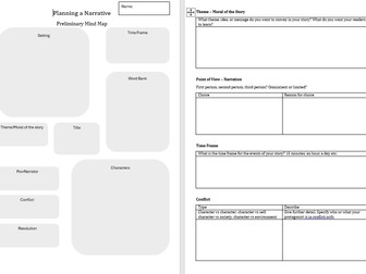 Planning a Narrative - Booklet