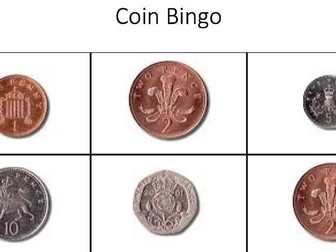 money, coins bingo