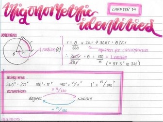 A Level AQA Maths - Chapter 14: Trigonometric Identities