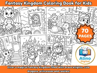 Fantasy Kingdom Coloring Book for Kids