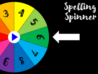 Spelling Activity Wheel