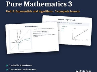 P3 Unit 3: Exponentials and Logarithms (Edexcel IAL)