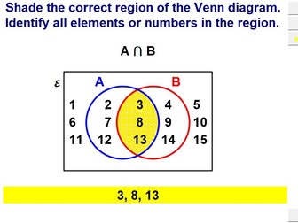 Venn Diagrams & Set Notation