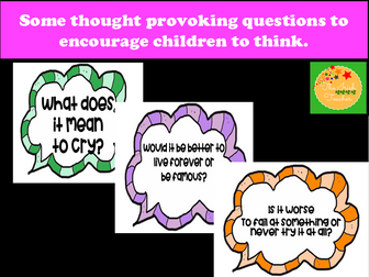 Philosophy 4 Children (P4C): Display cards