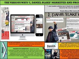 2025 UPDATE: SECTION B, FILM INDUSTRY 'I, DANIEL BLAKE' MARKETING AND PROMOTION
