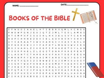 Books of the Bible Word Search Puzzle