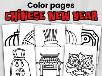 Chinese New Year Colouring Pages | Lunar New Year