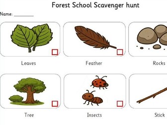 Forest Schools Scavenger hunt (EYFS)