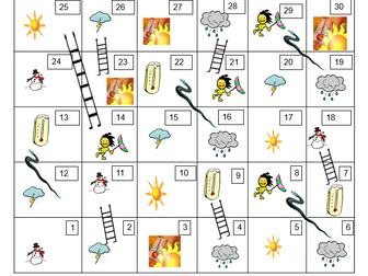 The weather in Spanish - snakes and ladders