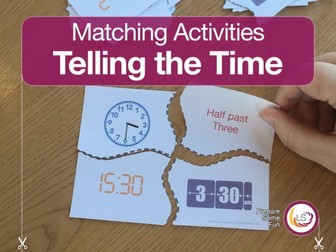 Telling The Time | Matching Activity