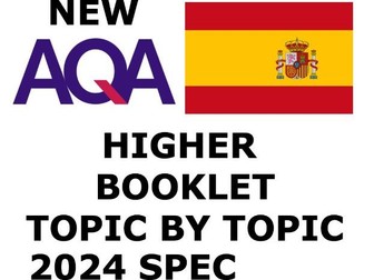 AQA GCSE Spanish Vocab Booklet 2024 - HIGHER