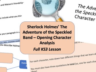 Sherlock Holmes: The Adventure of the Speckled Band - Opening Character Analysis