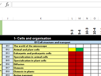 NEW AQA scheme of work (SOW) Teaching log/record for KS4