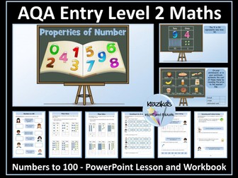 AQA Entry Level 2 Maths: Numbers to 100 (Properties of Numbers)