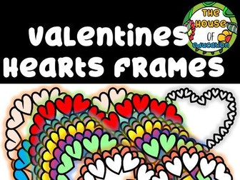 FREE Valentine Frames (The House Of Education Digital Clipart)