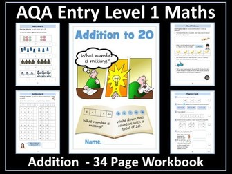 AQA Entry Level 1 Maths - Addition to 20