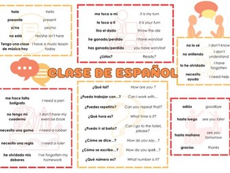 Spanish Target Language Mat KS3