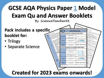 AQA GCSE Physics Paper 1 Revision Booklet