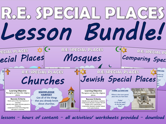 KS1 RE - Special Places - Lesson Bundle!