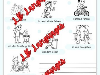 Back to School German Worksheet - Deutsch Perfekt