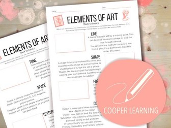 Elements of Art Worksheet