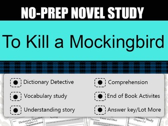 To Kill a Mockingbird Novel Study-Complete Novel Study.