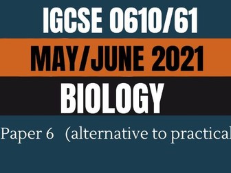 CIE IGCSE Biology | Paper 6, May/June 2021 Guided solution
