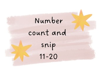 Count and Snip 11-20 Dominos