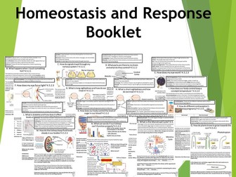 Homeostasis and Response Booklet