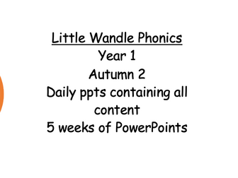 Little Wandle Weekly lesson ppts Year 1 Autumn 2