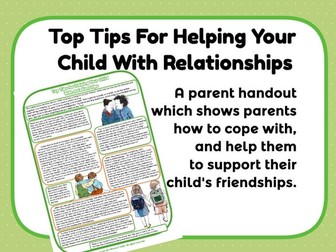 Top Tips for Helping Children with Relationships