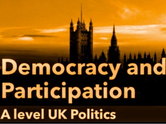 Study pack: Current Systems of Representative and Direct Democracy in the UK