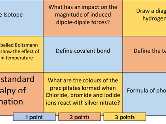 Paper 1 OCR A Chemistry retrieval quizes