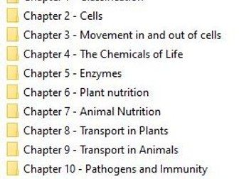 iGCSE Y10 Cambridge 0610 Biology