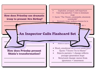 An Inspector Calls Flashcard Set