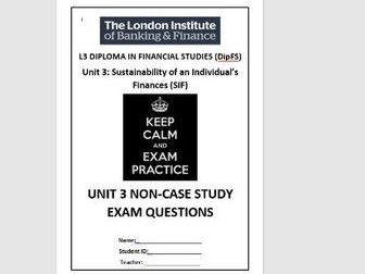 LiBF DipFS - UNIT 3 Non-Case Study Exam Questions Booklet