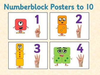 Number Posters to 10 (Numberblocks)