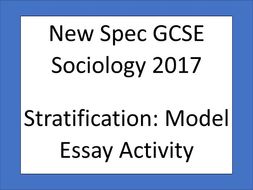 Science Essays Aqa New Spec Gcse Sociology Social Stratification Model Essay Gap Fill Activity Essay With Thesis Statement also How To Start A Synthesis Essay Aqa New Spec Gcse Sociology Social Stratification Model Essay English As A Second Language Essay