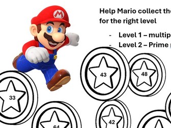 Mario - Multiples and Prime Coin Collect