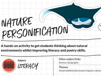 Nature Personification (KS2 English: Identifying audiences,  purposeful poetry writing)