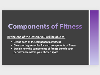 GCSE PE - Components of Fitness