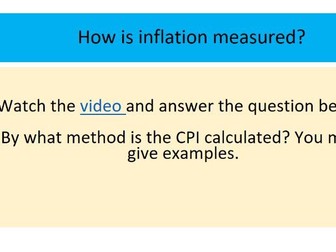 A Level Economics 2.1.2  Lsn 2. Measures of Inflation- CPI & RPI