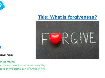 What is forgiveness? The parables of Jesus.