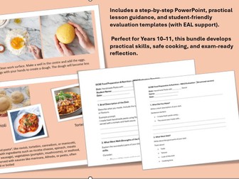 Y10 Pasta Making lesson + NEA2 style evaluation print out