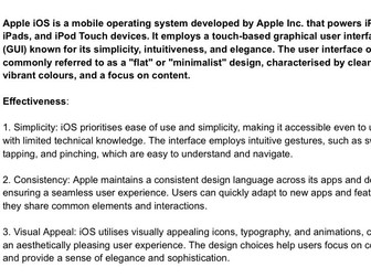 GUI Example Apple iOS