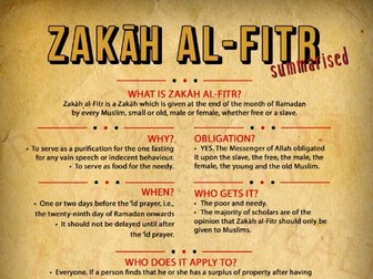 Zakat al-Fitr - End of Ramadan Charity