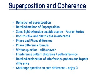 Waves - Superposition - High School / A-Level Lesson