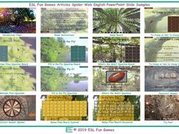 Articles Spider Web English PowerPoint Game
