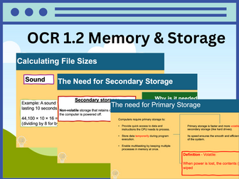 GCSE Computer Science - Primary Storage